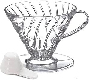 617mgb9IKaL.__AC_SY300_SX300_QL70_ML2_ Hario V60 Plastic Coffee Dripper Size 01 review for perfect pour-over brewing