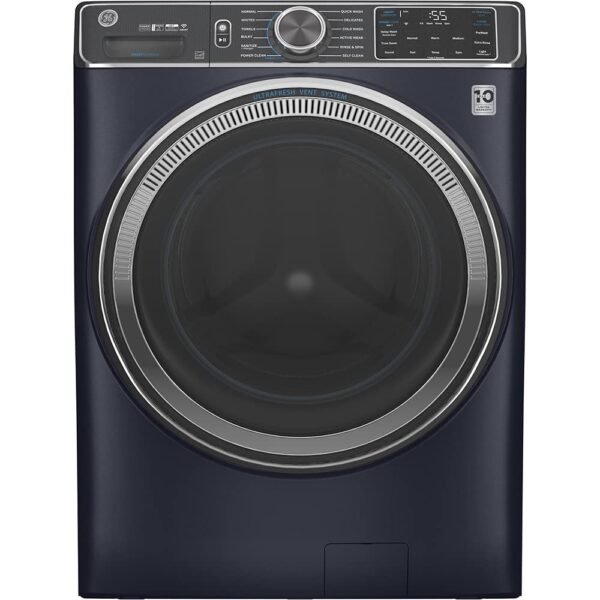 Smart Sapphire Blue Front Load Washer GE GFW850SPNRS review with OdorBlock and UltraFresh features