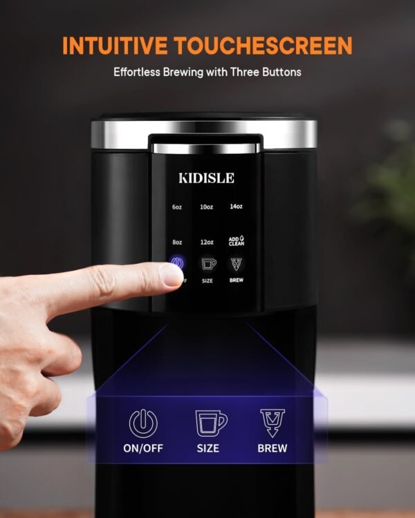 61evns5HAYL._AC_SL1500_ KIDISLE Single Serve Coffee Maker CM9429D Review Best for Pods and Ground Coffee