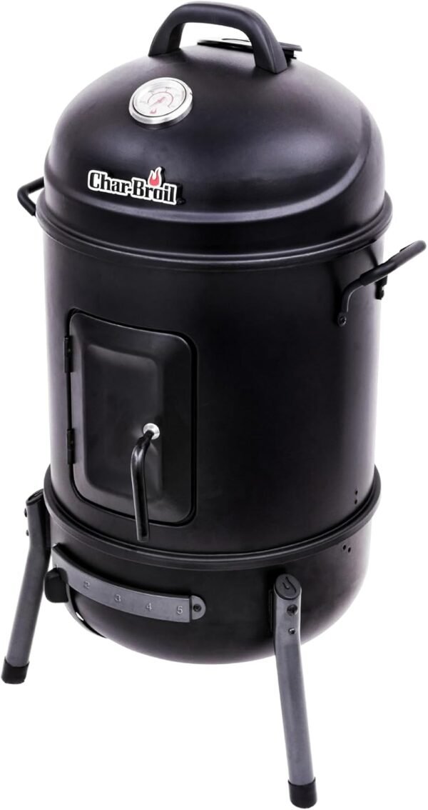 61rGc679iaL._AC_SL1500_ Char-Broil Bullet Charcoal Smoker 16" review portable smoker for backyard grilling