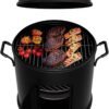 61tspzpVI5L._AC_SL1500_ Char-Broil Bullet Charcoal Smoker 16" review portable smoker for backyard grilling