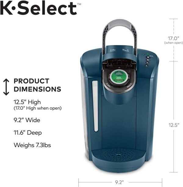 61yszngetNL._AC_SL1500_ Keurig K-Select Coffee Maker Review Quiet Brew and Strength Control Features