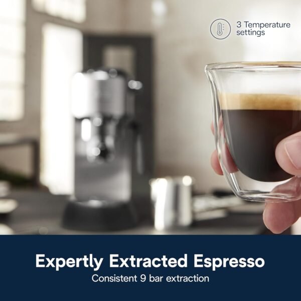 710CjXn1GVL._AC_SL1500_ De'Longhi Dedica Arte Espresso Machine review compact design with My LatteArt steam wand