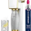 Soda Makers Review SodaStream Art Sparkling Water Maker White Gold CO2 Included