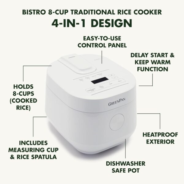 GreenPan Rice Cooker Review Healthy Ceramic Nonstick Compact Design for Perfect Grains