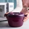 Tupperware Microwave Rice Cooker Review Lightweight Purple 3L Capacity for Perfect Rice