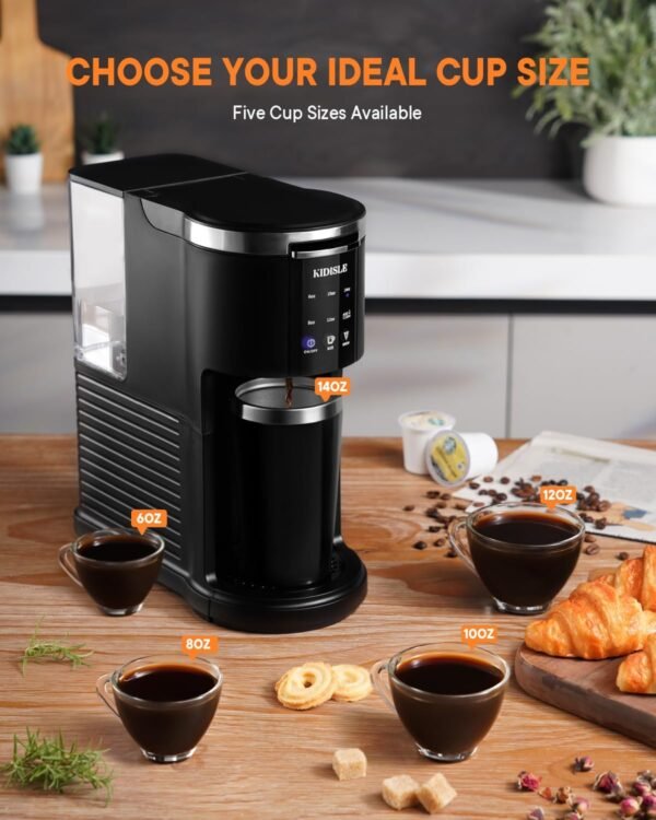 71A4kNv01L._AC_SL1500_ KIDISLE Single Serve Coffee Maker CM9429D Review Best for Pods and Ground Coffee