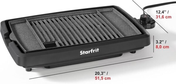 Review of Starfrit The Rock Indoor Smokeless Electric BBQ Grill for Home Cooking