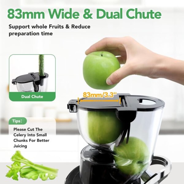Aeitto Cold Press Juicer review Masticating juicer with large feed chute and easy cleaning