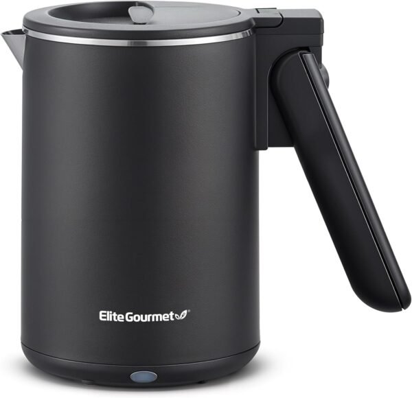 Elite Gourmet EKT719 Electric Kettle Review Compact Travel Design with Dual Voltage Feature