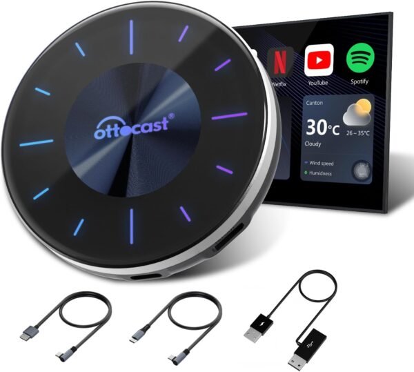 ポータブルプレーヤー Ottocast P3 Ottocast P3 AIボックスレビュー：最先端の車載技術を公開