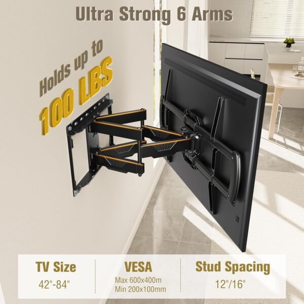 71d3JJusOJL._AC_SL1500_ Mounting Dream TV Wall Mount MD2296 review full motion bracket for flat screen TVs