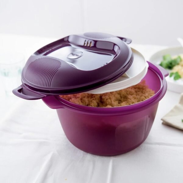 Tupperware Microwave Rice Cooker Review Lightweight Purple 3L Capacity for Perfect Rice