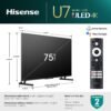 Hisense 75-Inch U7 Series Mini-LED 4K TV review with Dolby Vision insights