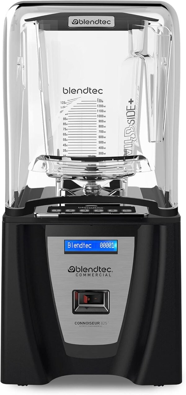 Blendtec Connoisseur 825 review powerful countertop blender with sound enclosure and WildSide+ jars