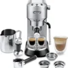 71qNudnQ-nL.__AC_SX300_SY300_QL70_FMwebp_ De'Longhi Dedica Arte Espresso Machine review compact design with My LatteArt steam wand