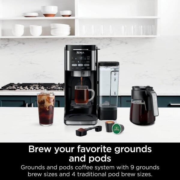 71waInS6E7L._AC_SL1500_ Ninja DualBrew Hot and Iced Coffee Maker review Best for Pods and Grounds