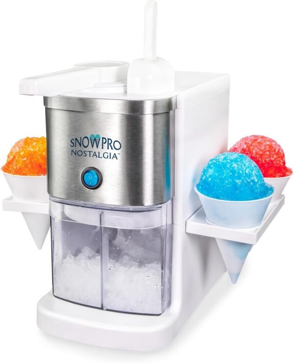 Review of Nostalgia SnowPro Electric Shaved Ice Maker with 64-Ounce Capacity