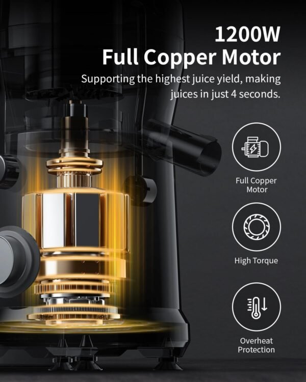 71zkpXay0QL._AC_SL1500_ GDOR 1200W Juicer Review Powerful Centrifugal Extractor with Wide Feed Chute
