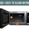 Farberware Classic Microwave Oven review 1000-Watt countertop stainless steel with child lock