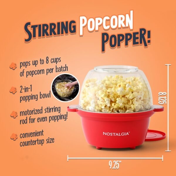 818Ql6gfPfL._AC_SL1500_ Review of Nostalgia Electric Non Stick Popcorn Maker for Perfect Theater-Style Popcorn