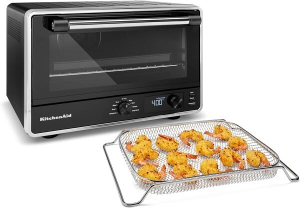 KitchenAid Digital Air Fry Countertop Oven KCO124BM review for versatile kitchen cooking