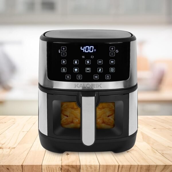 Kalorik Air Fryer 5 Quart Review Touchscreen Controls and 10 Smart Presets