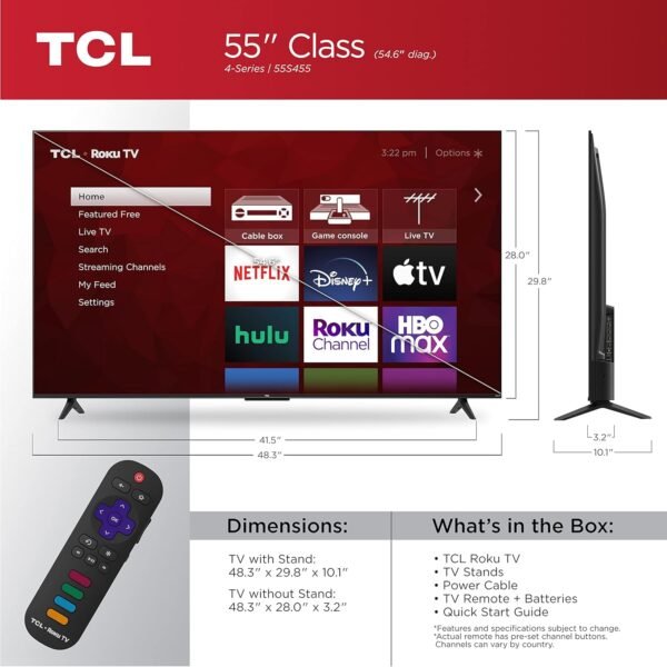 TCL 55-Inch 4-Series 4K UHD HDR Smart Roku TV review