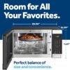81id8jkPUL._AC_SL1500_ GE GCST10A1WSS 4-in-1 Microwave Oven Review Air Fryer and Convection Features
