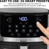 Kalorik Air Fryer 5 Quart Review Touchscreen Controls and 10 Smart Presets