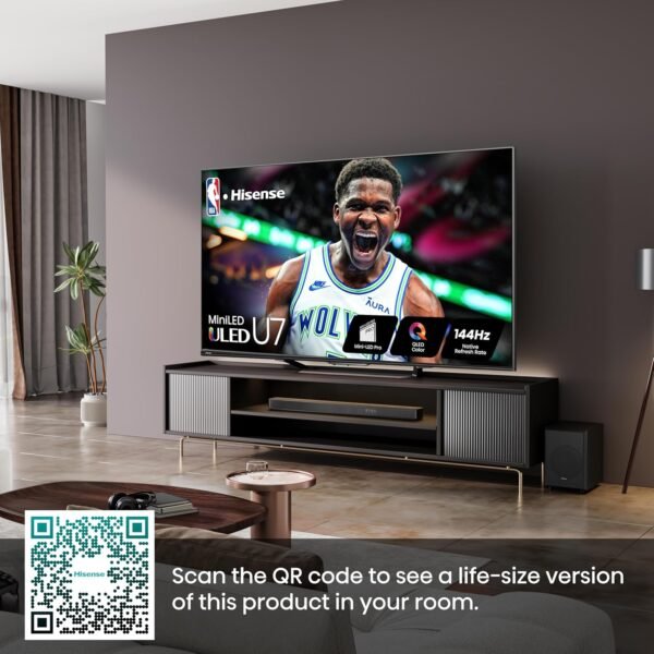 Hisense 75-Inch U7 Series Mini-LED QLED TV review 4K UHD gaming features tested