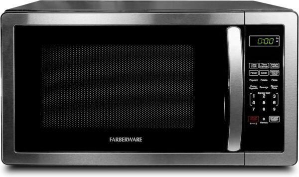Farberware Classic Microwave Oven review 1000-Watt countertop stainless steel with child lock