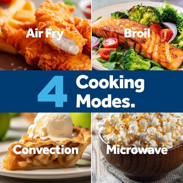 91LYRnW4ODL._AC_SL1500_ GE GCST10A1WSS 4-in-1 Microwave Oven Review Air Fryer and Convection Features